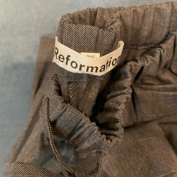 Reformation Olina Pants Charcoal - Picture 5 of 6